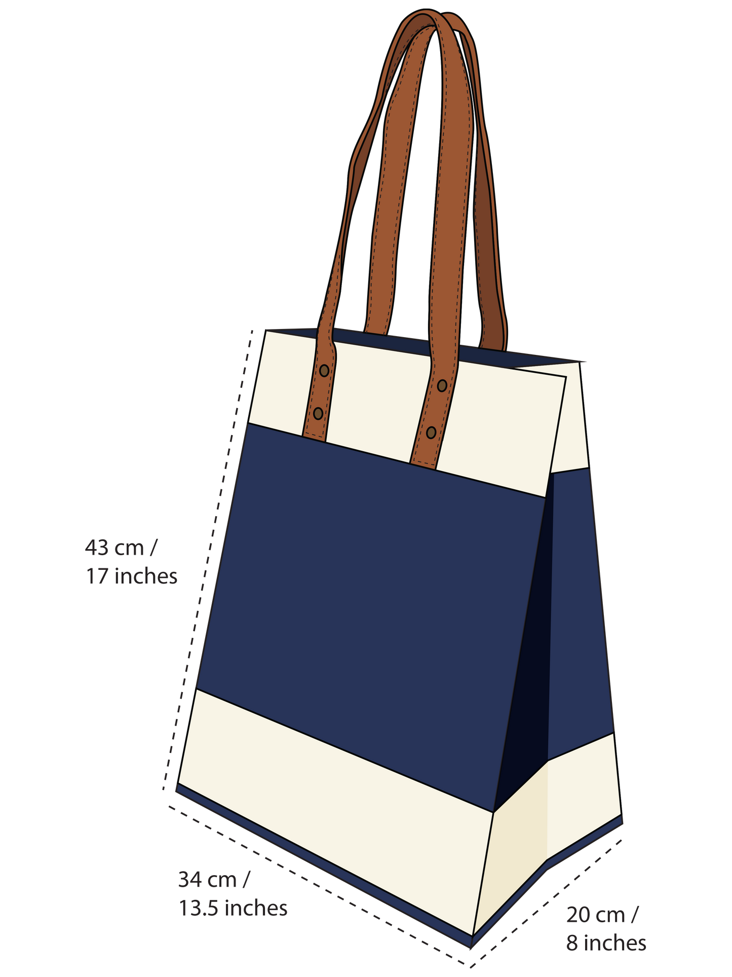 Dad Do It Better - Tall Tote Bag - Navy