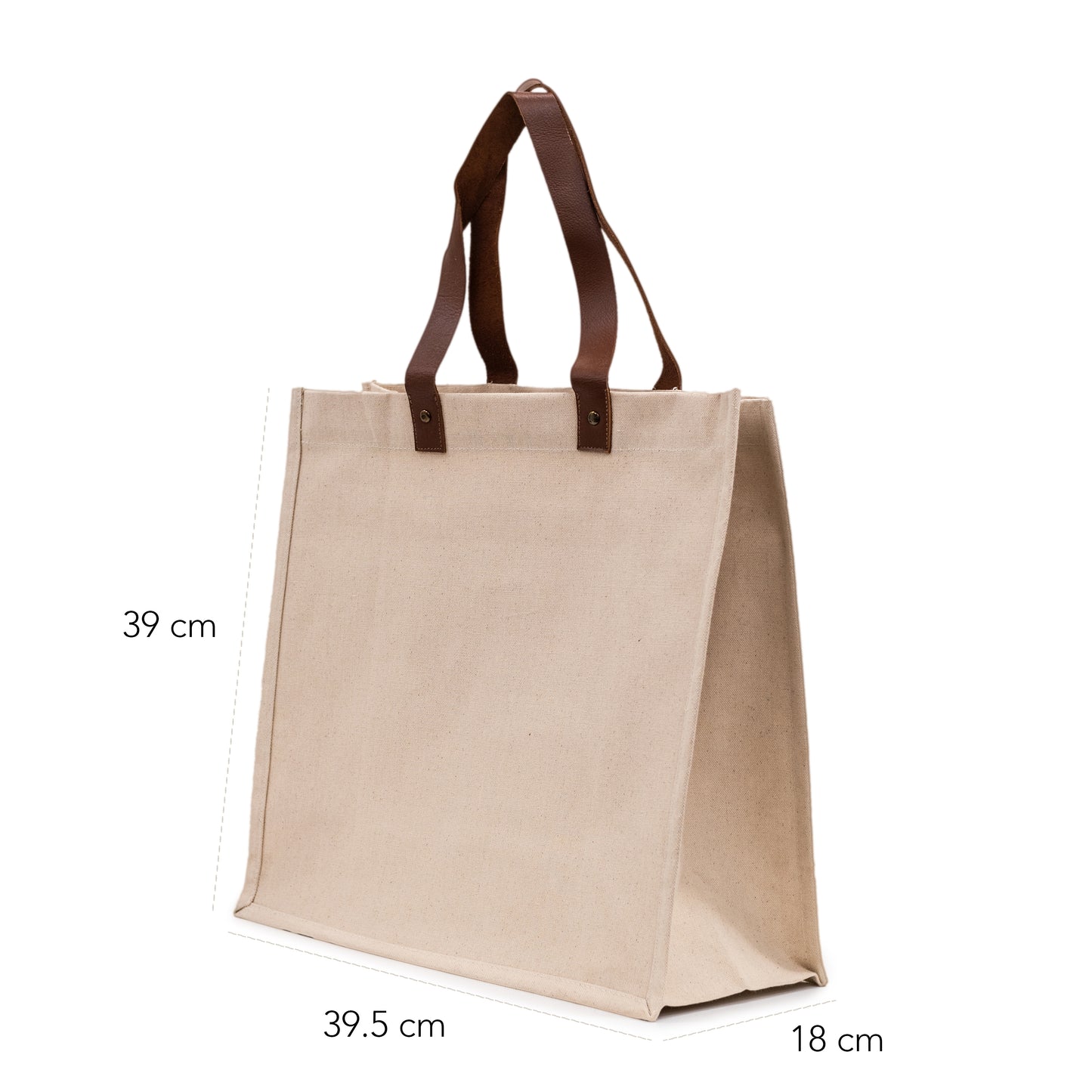 Natural Off White Canvas Bag