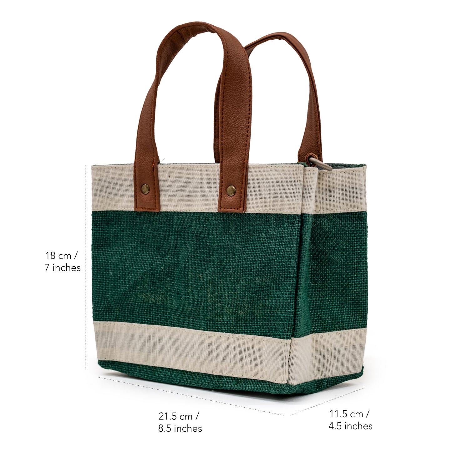 Mini Green Jute Crossbody