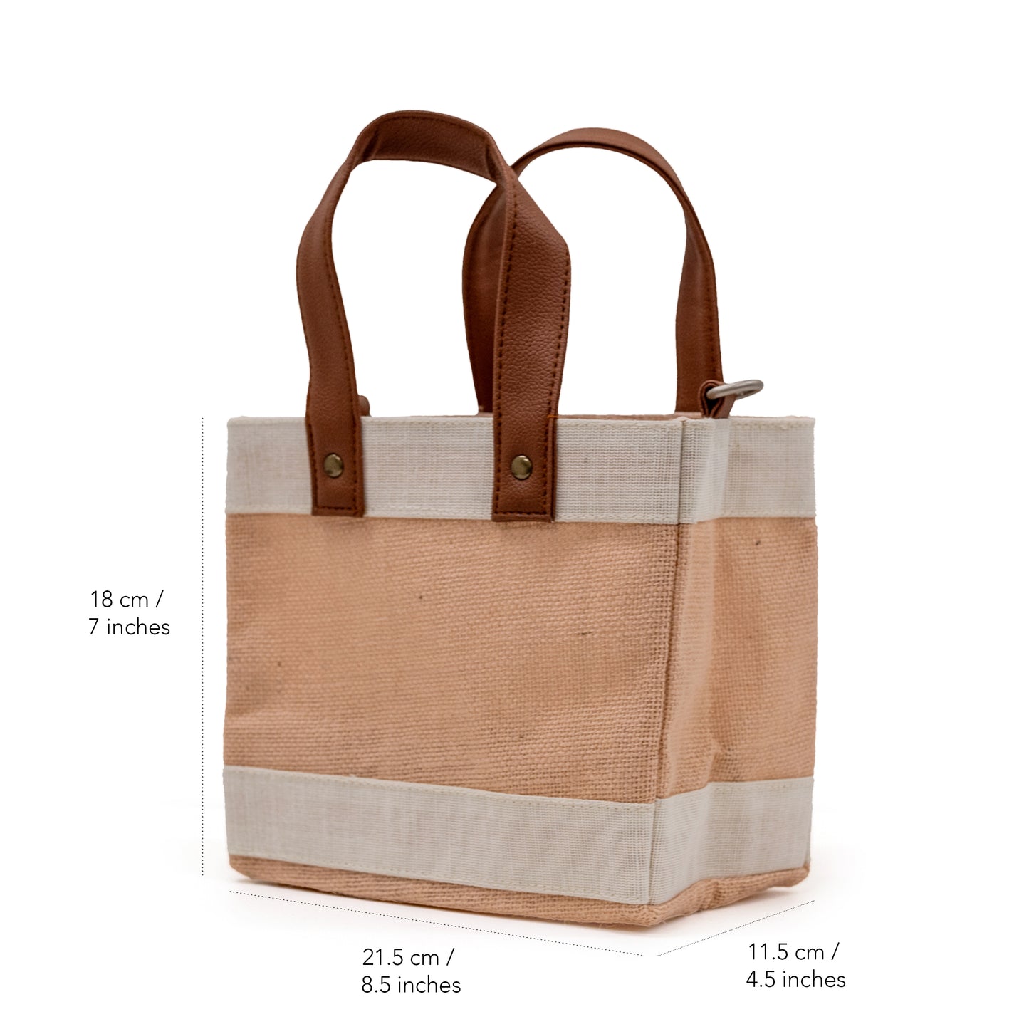 Mini Peach Jute Crossbody