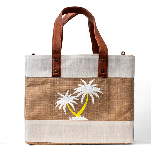Petite Natural Jute Cross Body Bag