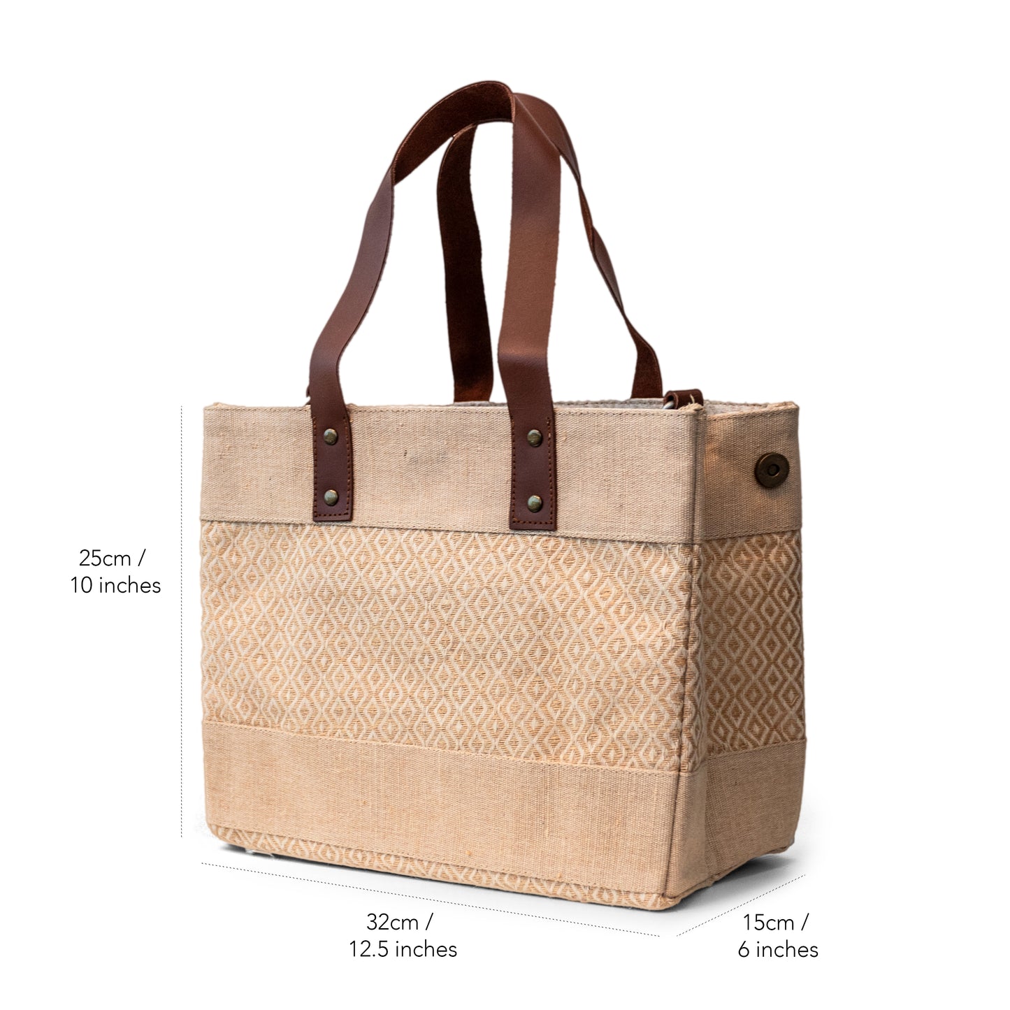 Petite Diamond Jute Cross Body