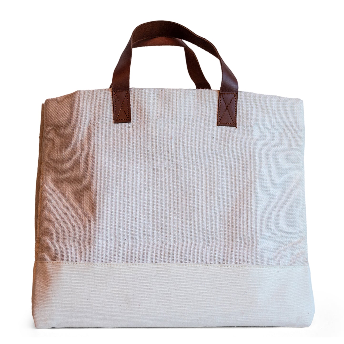 Ginger Petite White Jute Cross Body