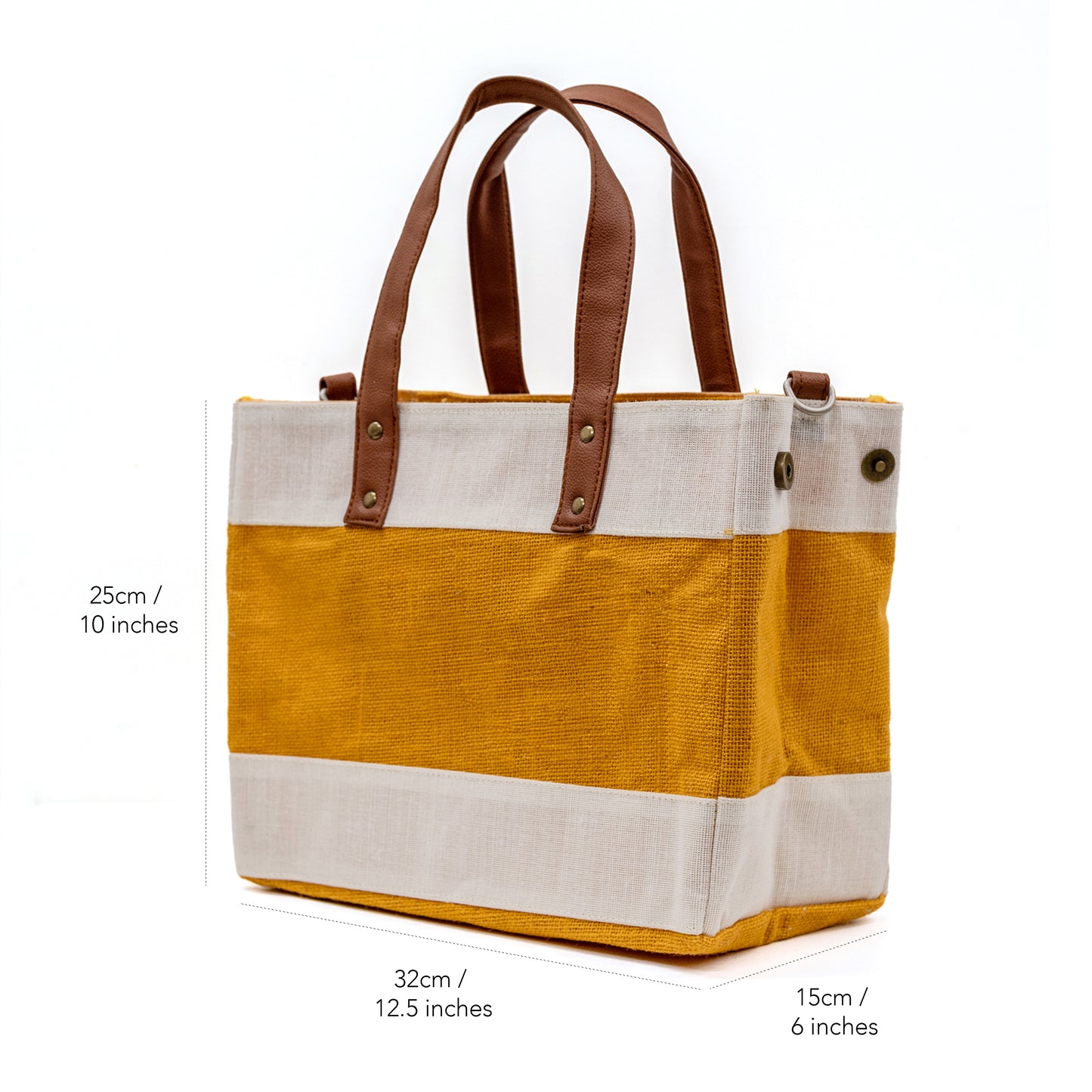 Petite Chrome Yellow Jute Cross Body