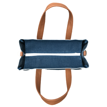 Petite Blue Jute Cross Body