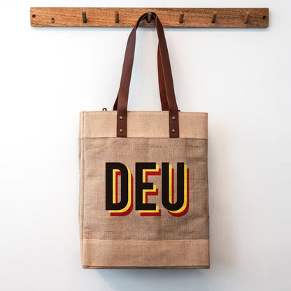 DEU - Sandy Beige Tall Tote Bag