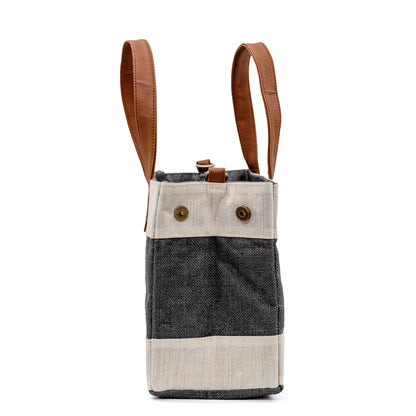 Petite Deep Grey Jute Cross Body