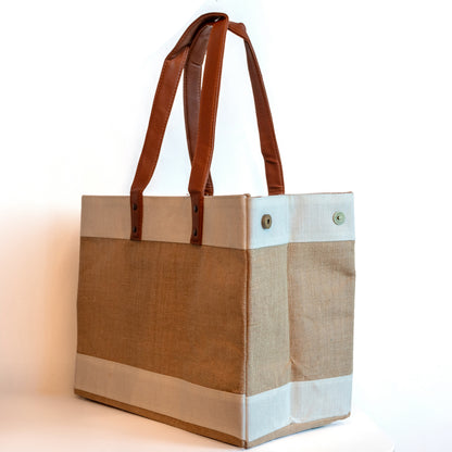 Wide Natural Jute without zipper