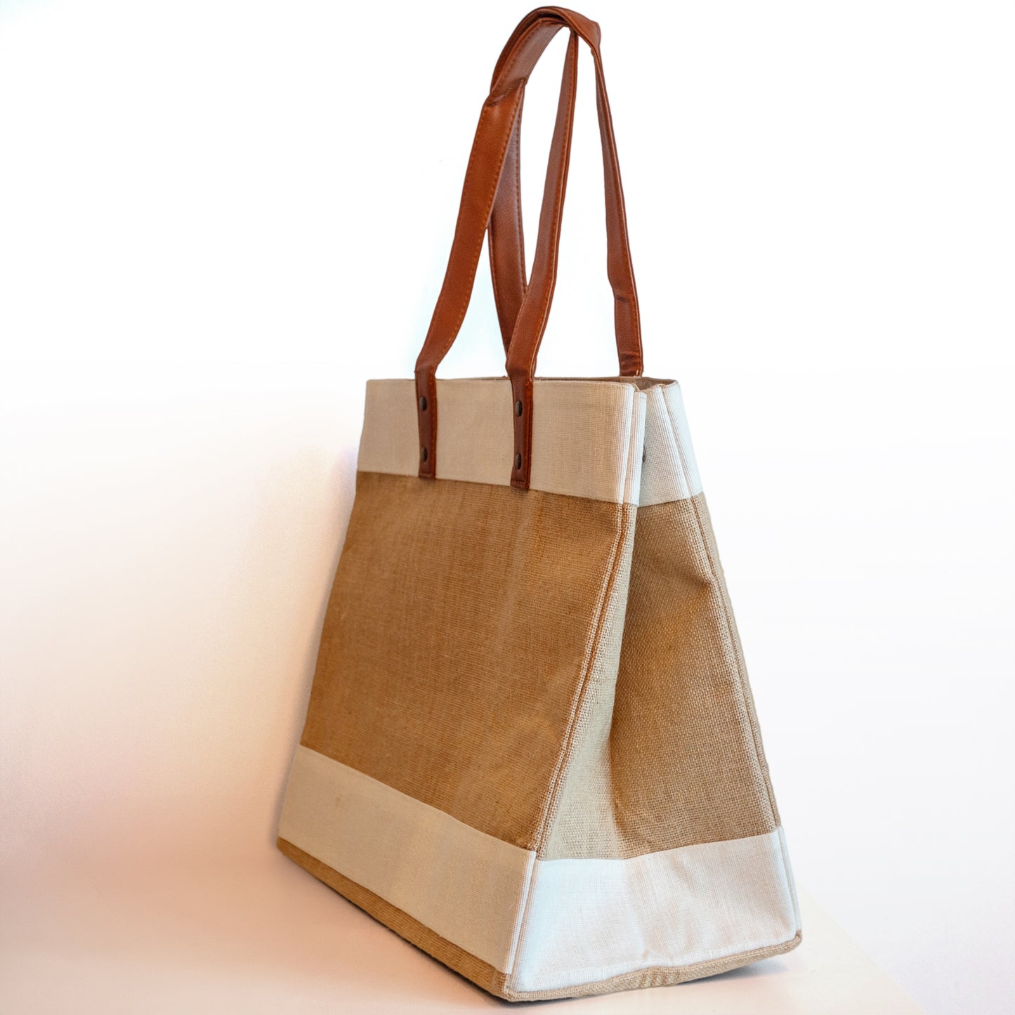 Wide Natural Jute without zipper