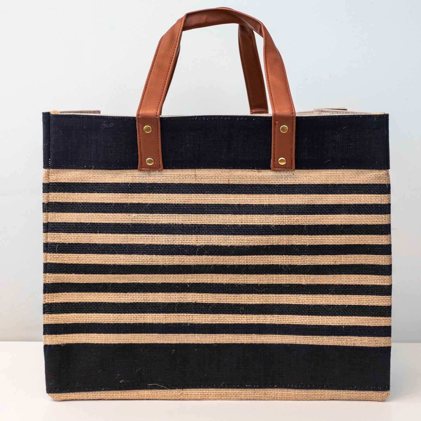 Black Stripes Tote Bag