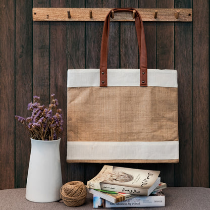 Wide Natural Jute without zipper